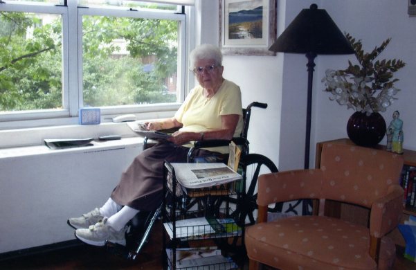 Julia Rivman in her 'nursing home for one'